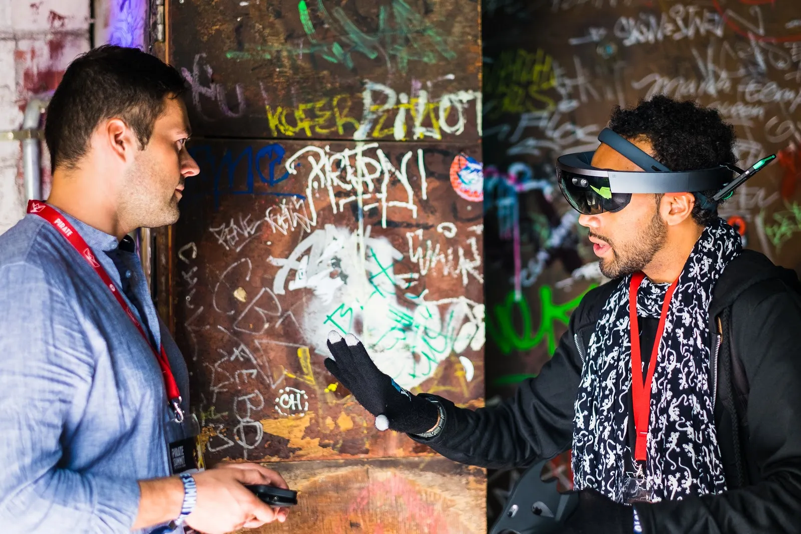 Augmented reality at an event - technology and human experience